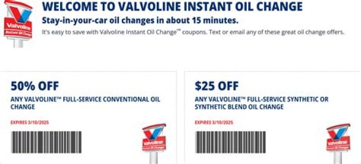 Maximize Your Savings: Valvoline Coupon 50 Off Conventional Oil Change